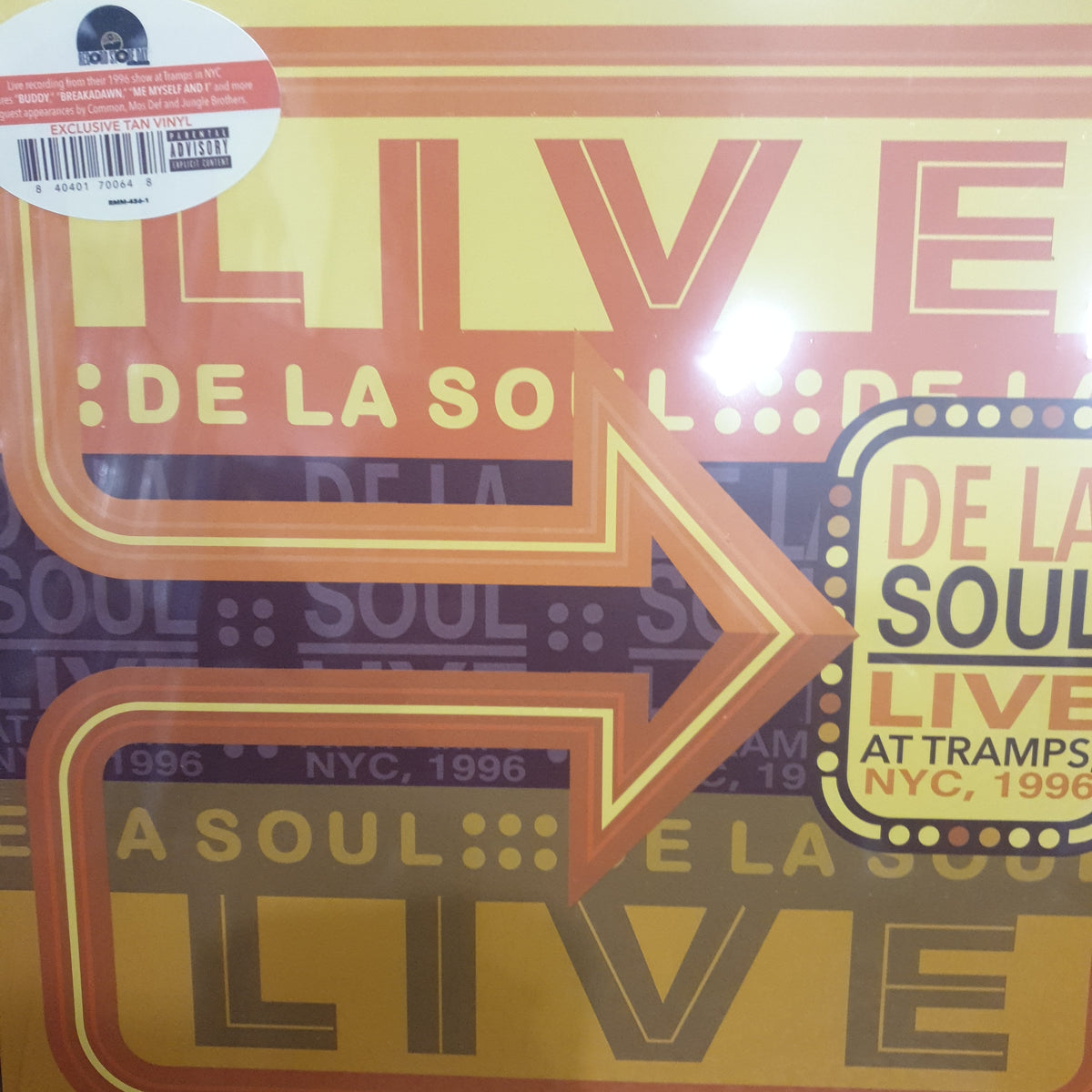 DE LA SOUL LIVE AT TRAMPS NYC 1996 (TAN COLOURED) VINYL RSD 2024