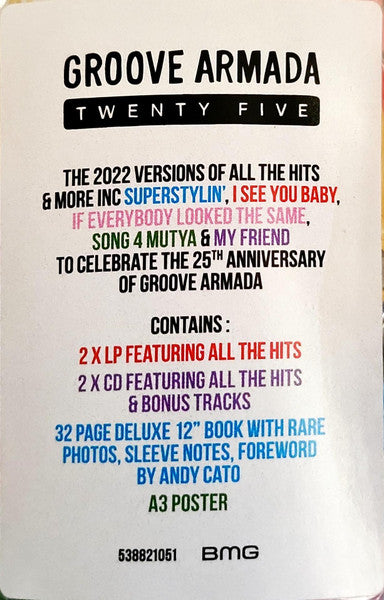 GROOVE ARMADA TWENTY FIVE BOT SET VINYL CD GrevilleRecords