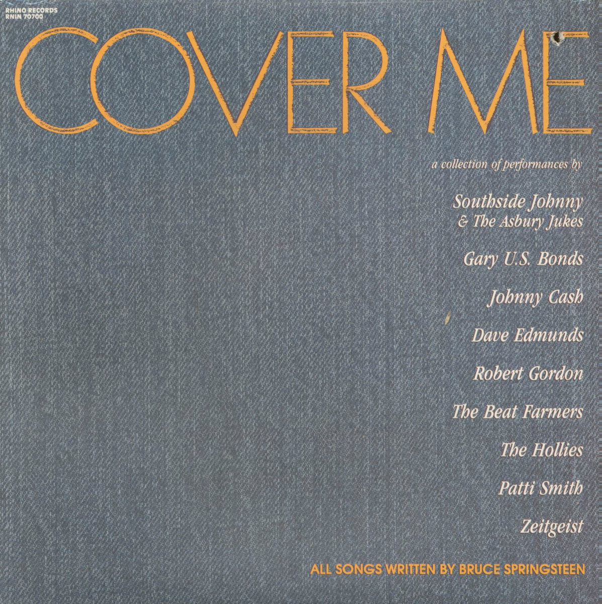 VARIOUS COVER ME ALL SONGS WRITTEN BY BRUCE SPRINGSTEEN (USED VINY