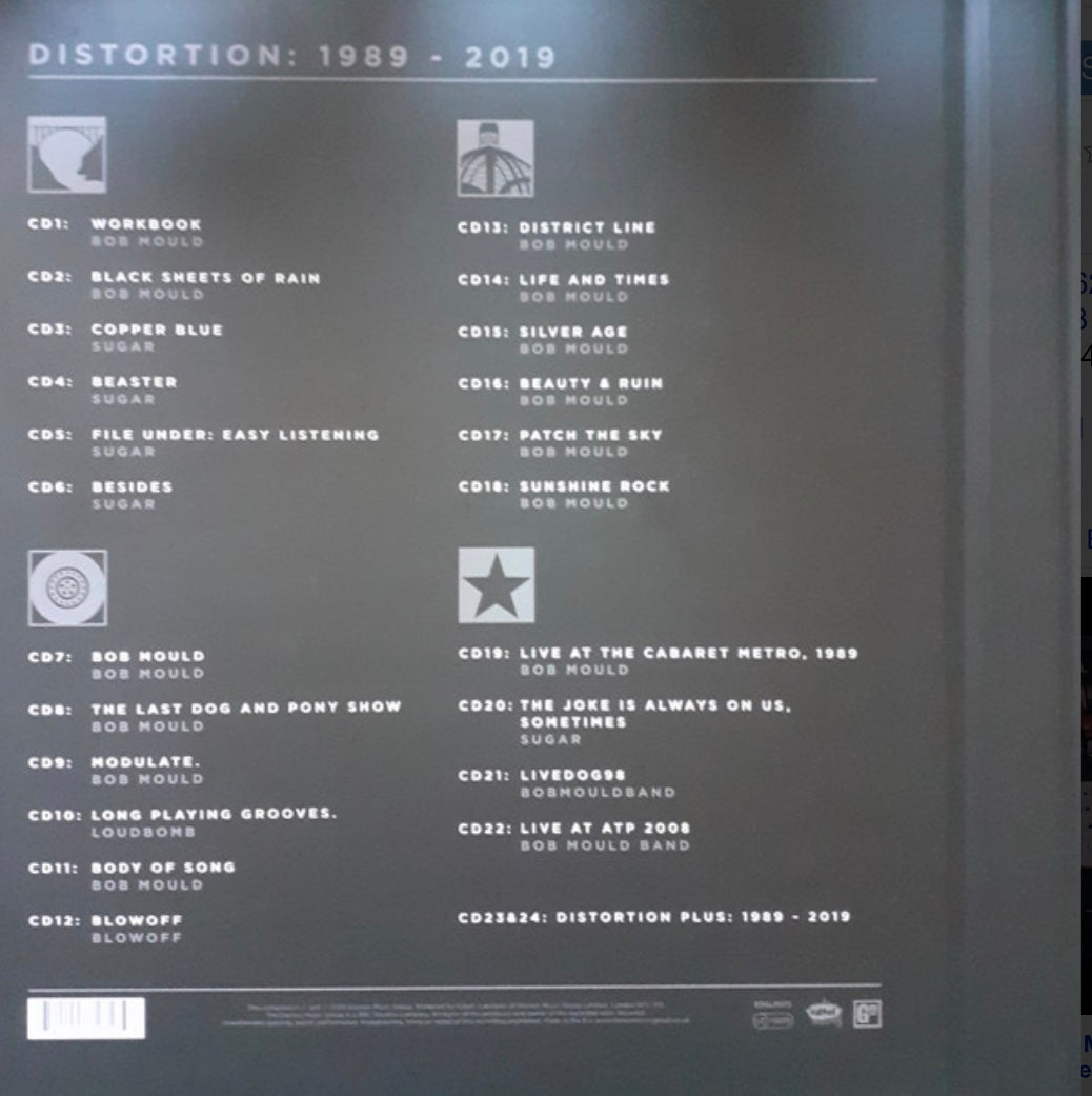 BOB MOULD DISTORTION: 1989 - 2019 CD Box