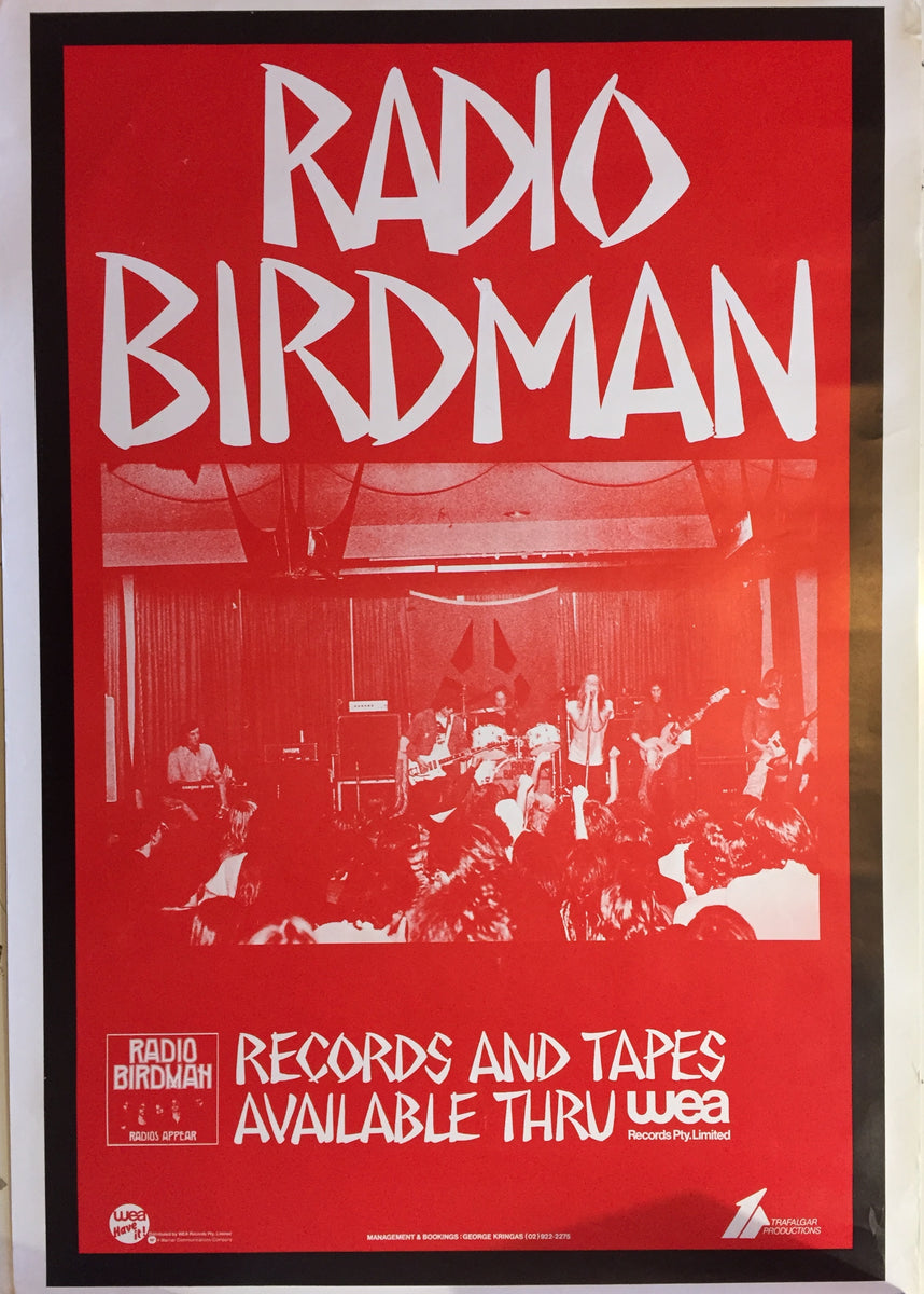 RADIO BIRDMAN RADIOS APPEAR (1977 USED) POSTER GrevilleRecords