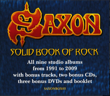 Load image into Gallery viewer, SAXON - SOLID BOOK OF ROCK (11CD/3DVD) BOX SET