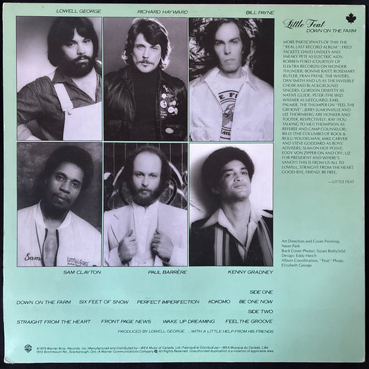 LITTLE FEAT - DOWN ON THE FARM (USED VINYL 1979 CANADA M-/EX+)