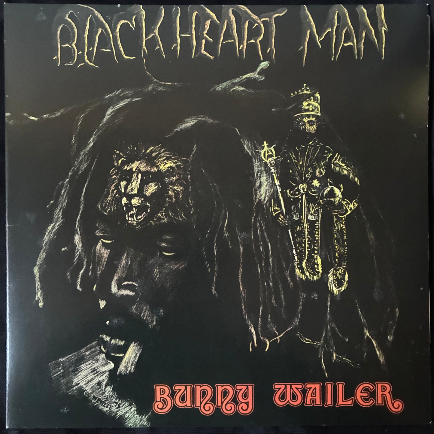 BUNNY WAILER - BLACKHEART MAN (RED/GREEN/BLACK COLOURED) (USED VINYL 2017 US M-/M-)