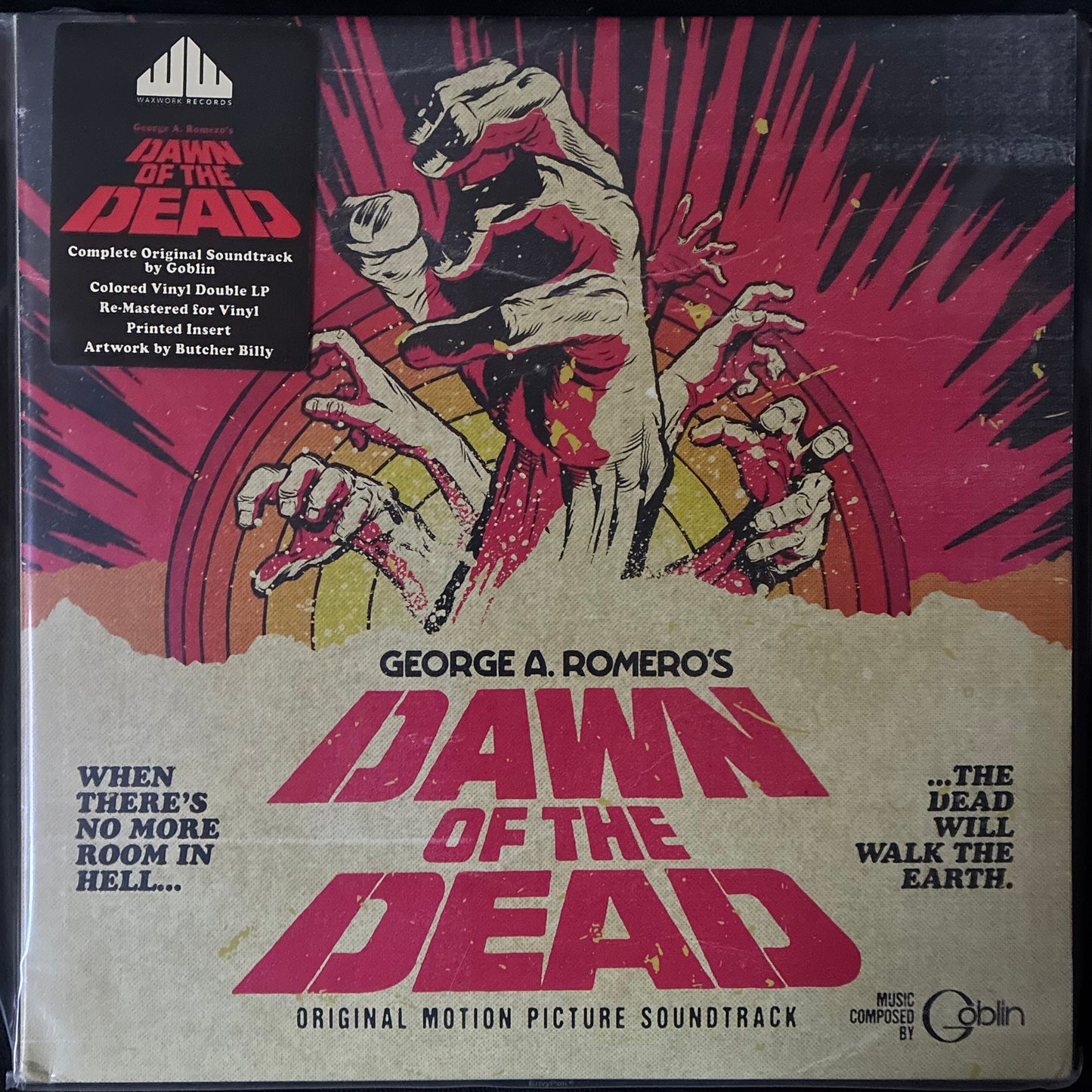 GOBLIN - DAWN OF THE DEAD OST (2LP/ORANGE/PURPLE SWIRL) (USED VINYL 2018 US M-/M-)