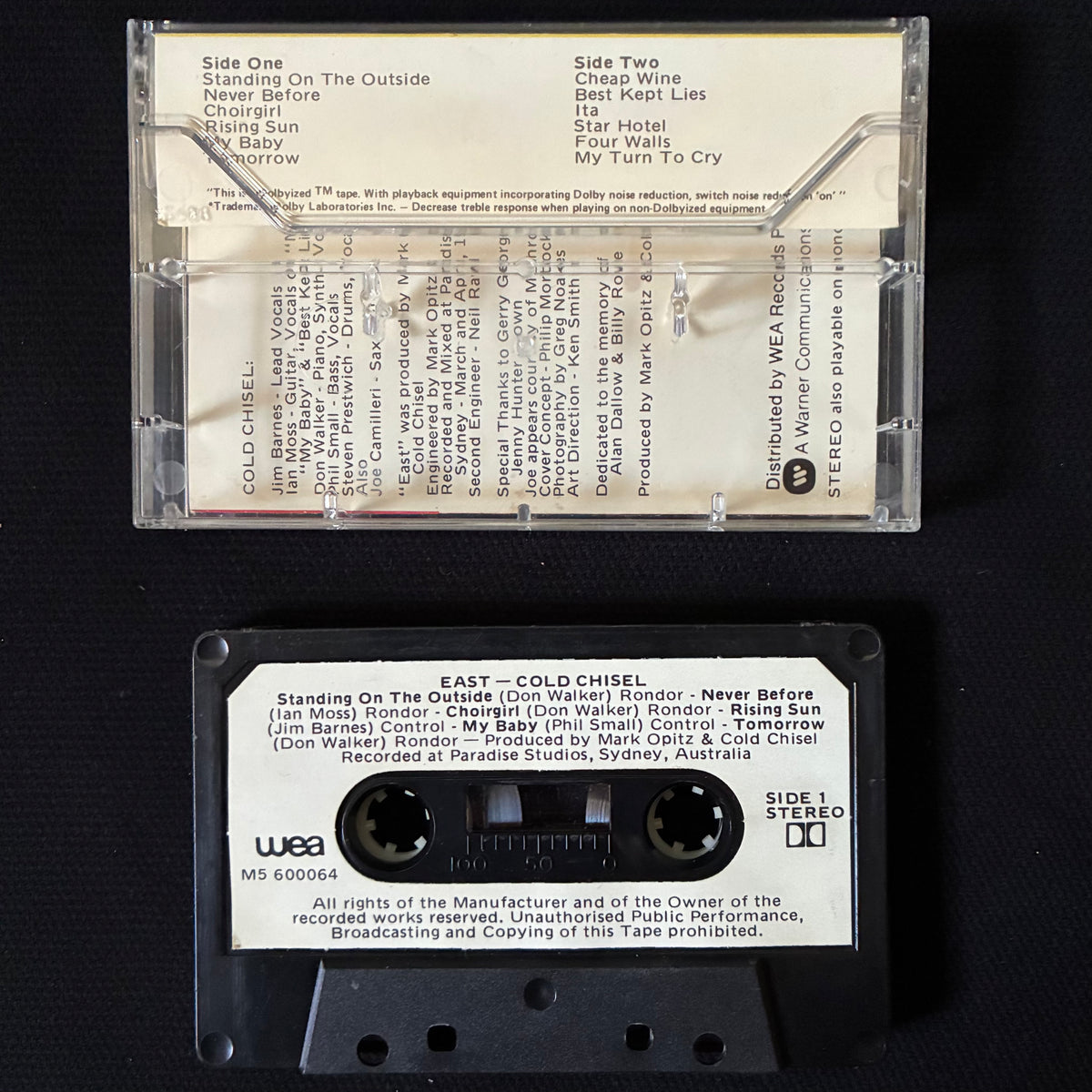 COLD CHISEL - EAST (USED CASSETTE 1980 AUS)