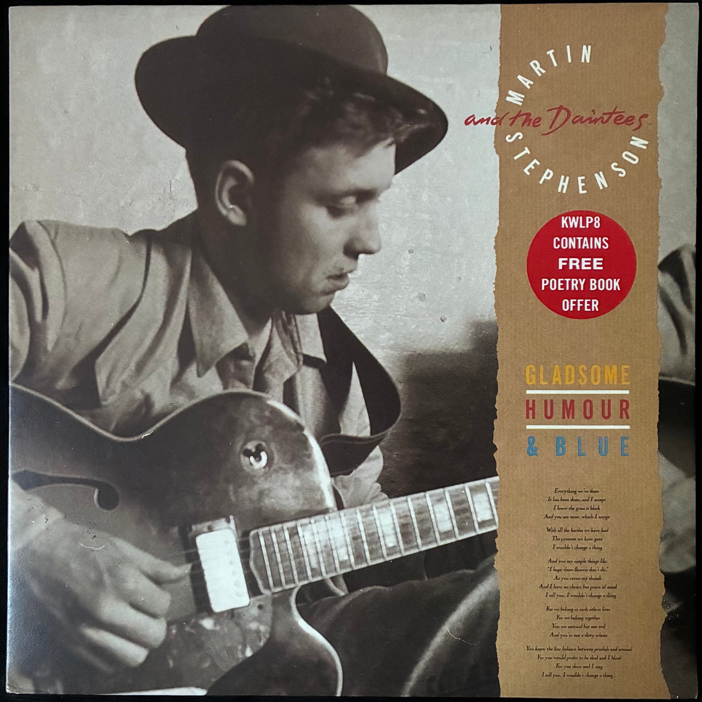 MARTIN STEPHENSON AND THE DAINTEES - GLADSOME HUMOUR & BLUE (USED VINYL 1988 UK M-/M-)