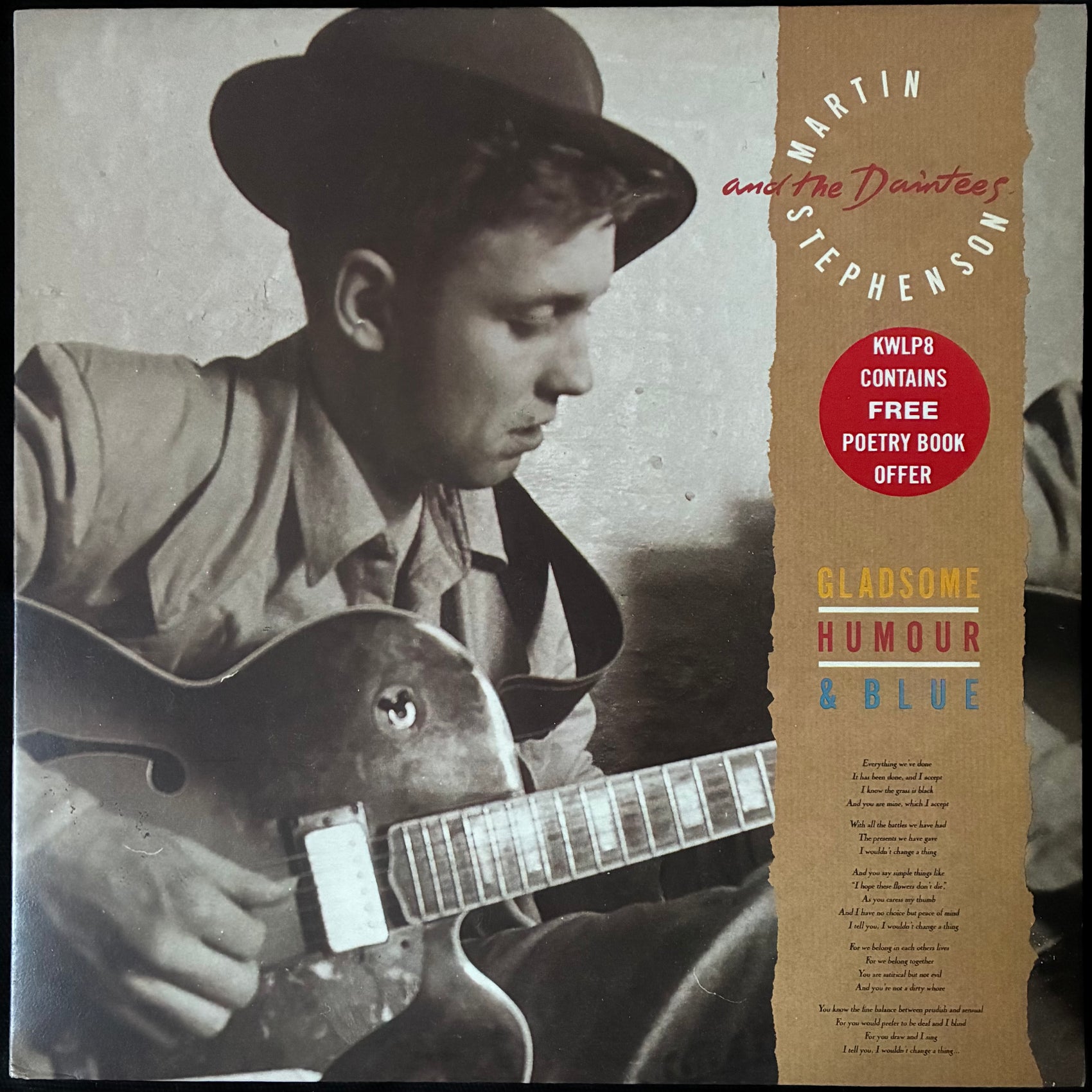 MARTIN STEPHENSON AND THE DAINTEES - GLADSOME HUMOUR & BLUE (USED VINYL 1988 UK M-/M-)