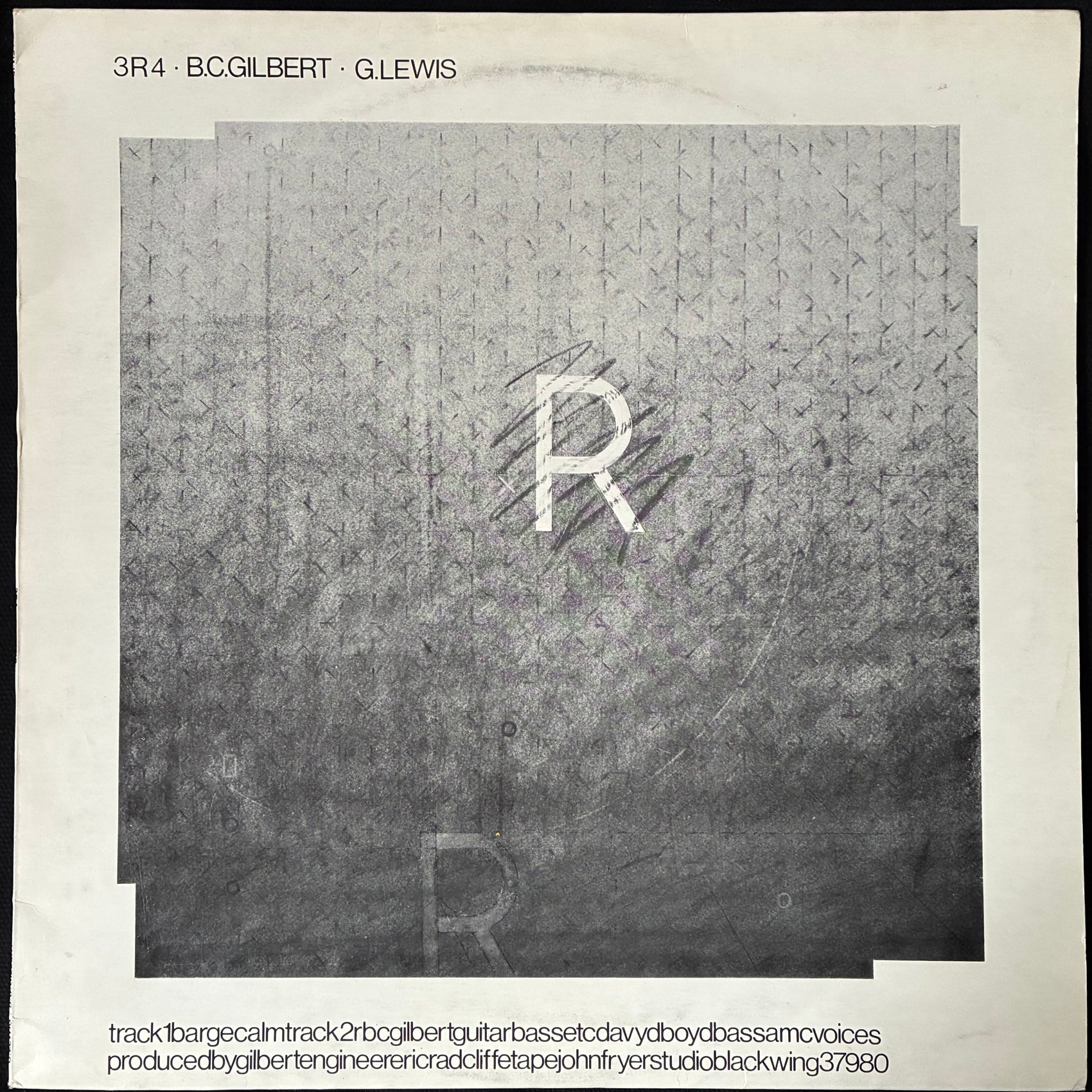 B.C. GILBERT G. LEWIS - 3R4 (12") (USED VINYL 1980 UK M-/EX)