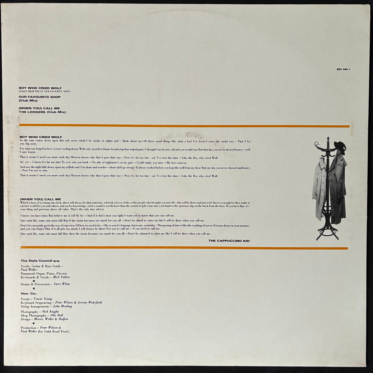 STYLE COUNCIL - BOY WHO CRIED WOLF (12" EP) (USED VINYL 1985 NETHERLANDS M-/EX)