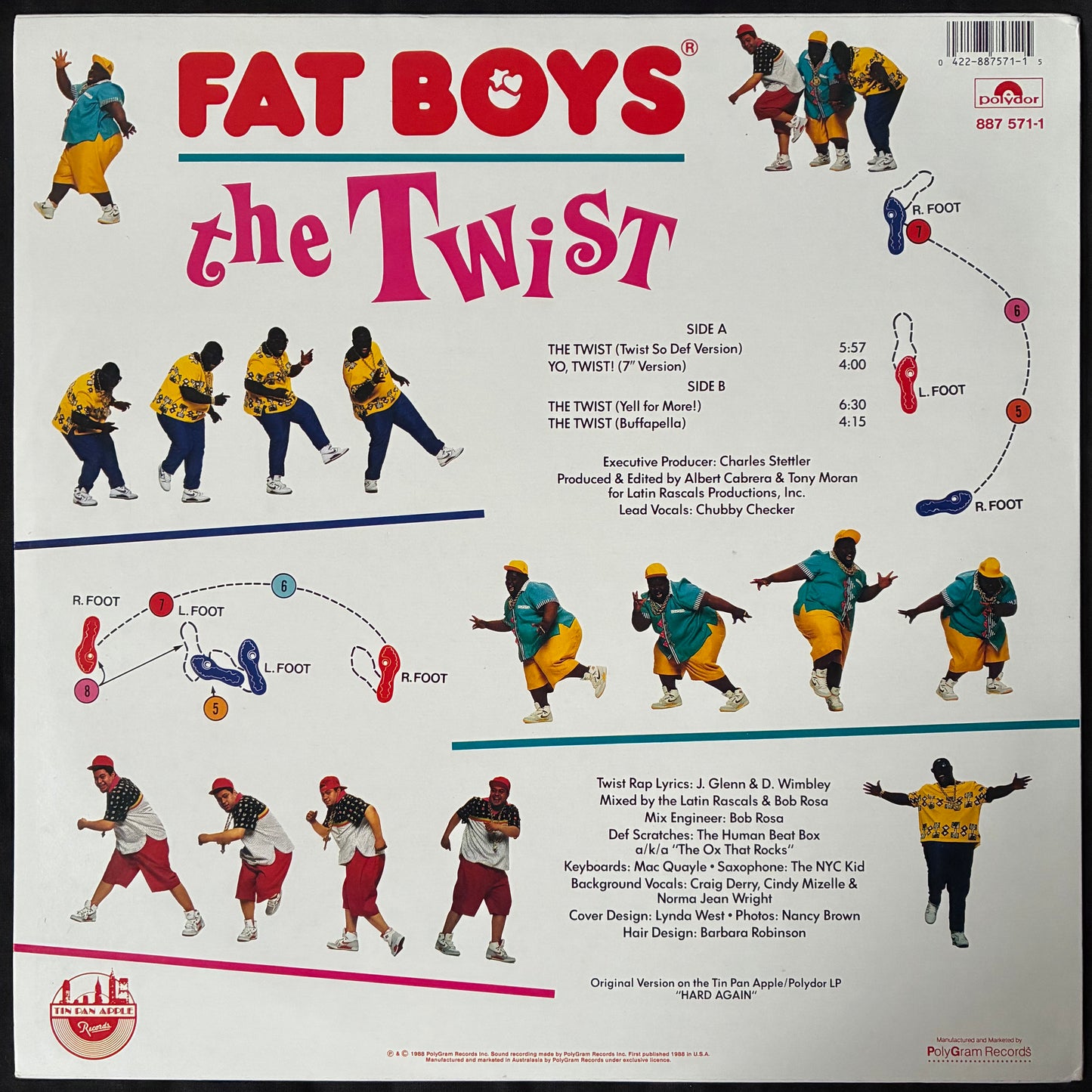 FAT BOYS - THE TWIST (12") (USED VINYL 1988 AUS M-/M-)