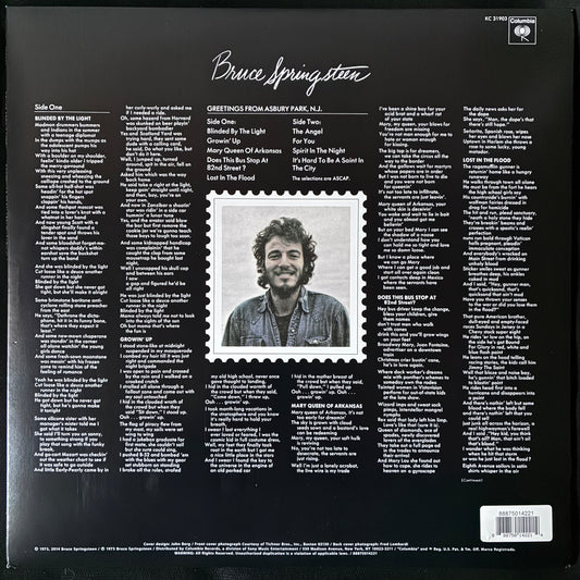 BRUCE SPRINGSTEEN - GREETINGS FROM ASBURY PARK, N.J. (USED VINYL 2014 US M-/M-)