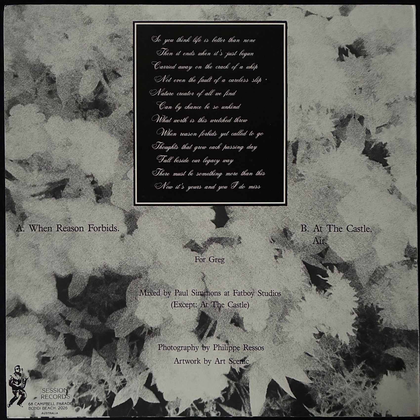 PETER KOPPES - WHEN REASON FORBIDS : A REQUIEM (12") (USED VINYL 1987 AUS M-/M-)