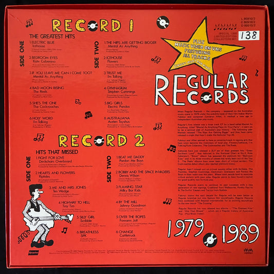 VARIOUS ARTISTS - REGULAR RECORDS 1979-1989 : THE BOXED SET (2CD + VHS BOX SET) (USED CD 1989 US M-/M-)
