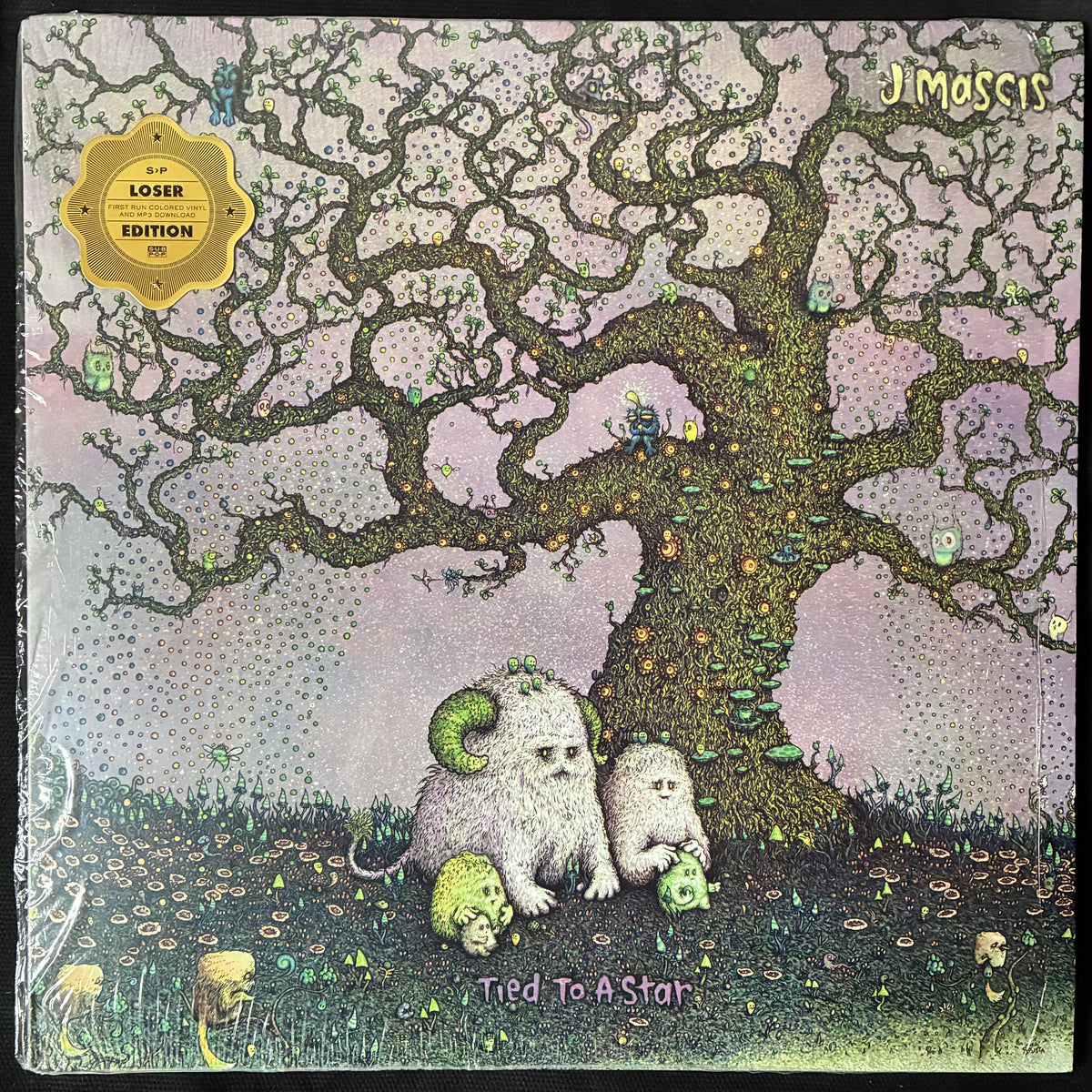 J MASCIS - TIED TO A STAR (FIRST PRESSING) (PINKY/PURPLE COLOURED) (USED VINYL 2014 US M-/M-)