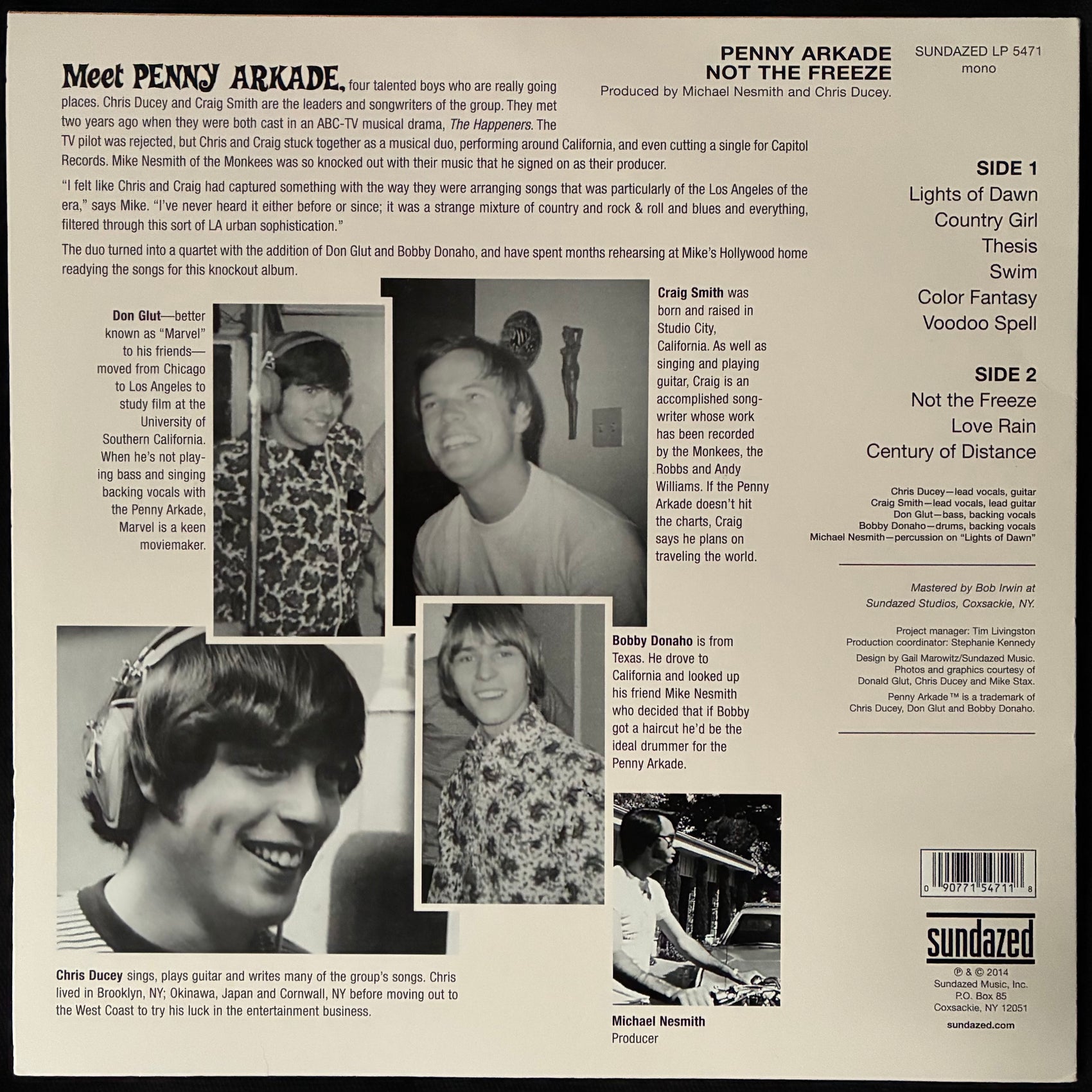 PENNY ARKADE - NOT THE FREEZE (180GM) (USED VINYL 2014 US M-/M-)