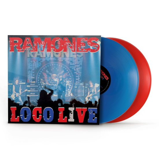 RAMONES - LOCO LIVE (RED/BLUE COLOURED) (2LP) VINYL