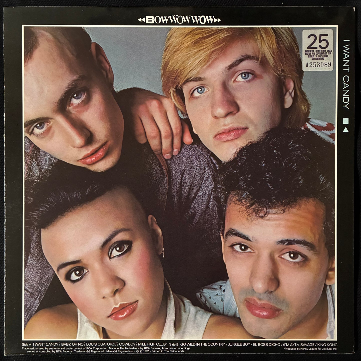 BOWWOWWOW - I WANT CANDY (USED VINYL 1982 UK M-/M-)
