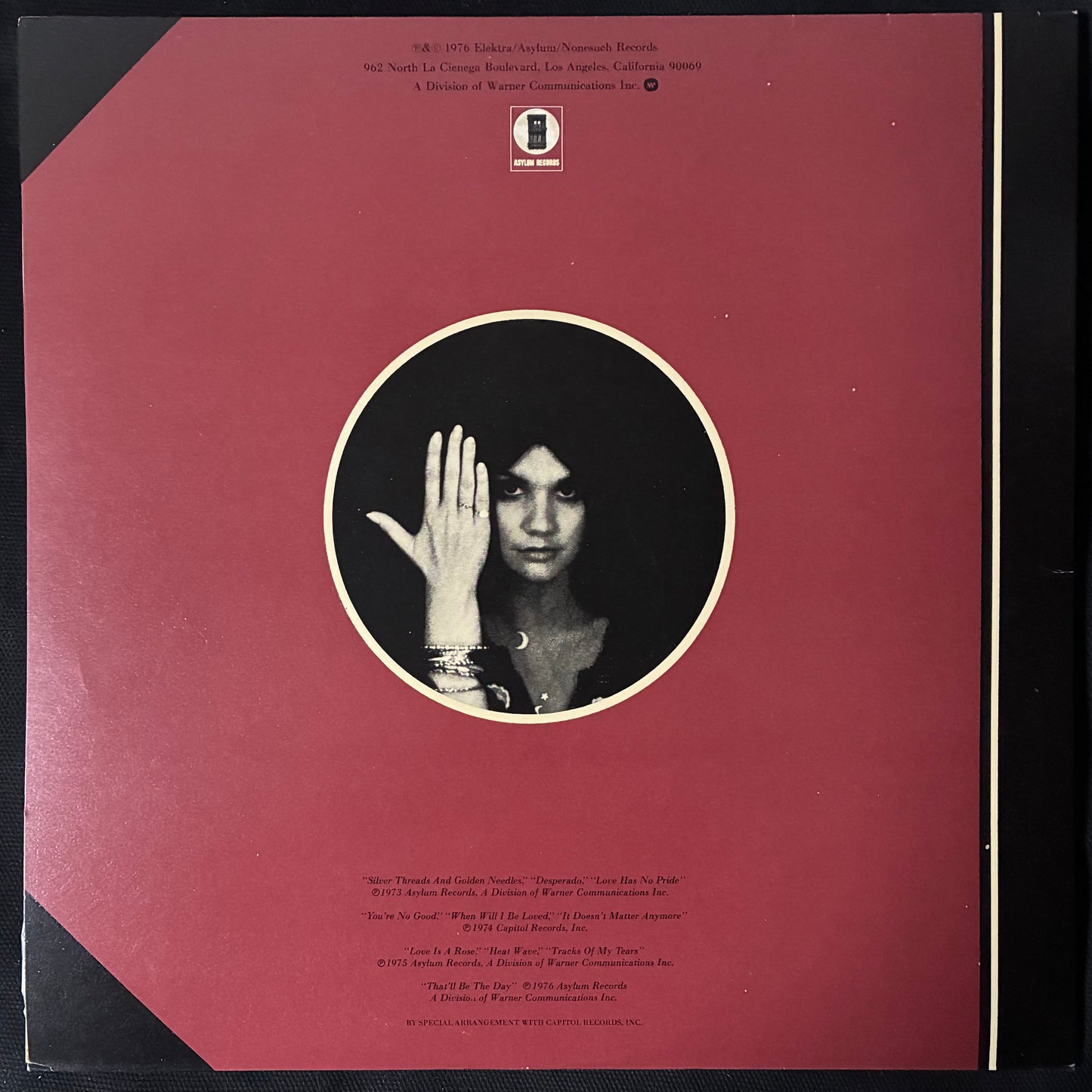 LINDA RONSTADT - GREATEST HITS (USED VINYL 1976 JAPAN M-/M-)