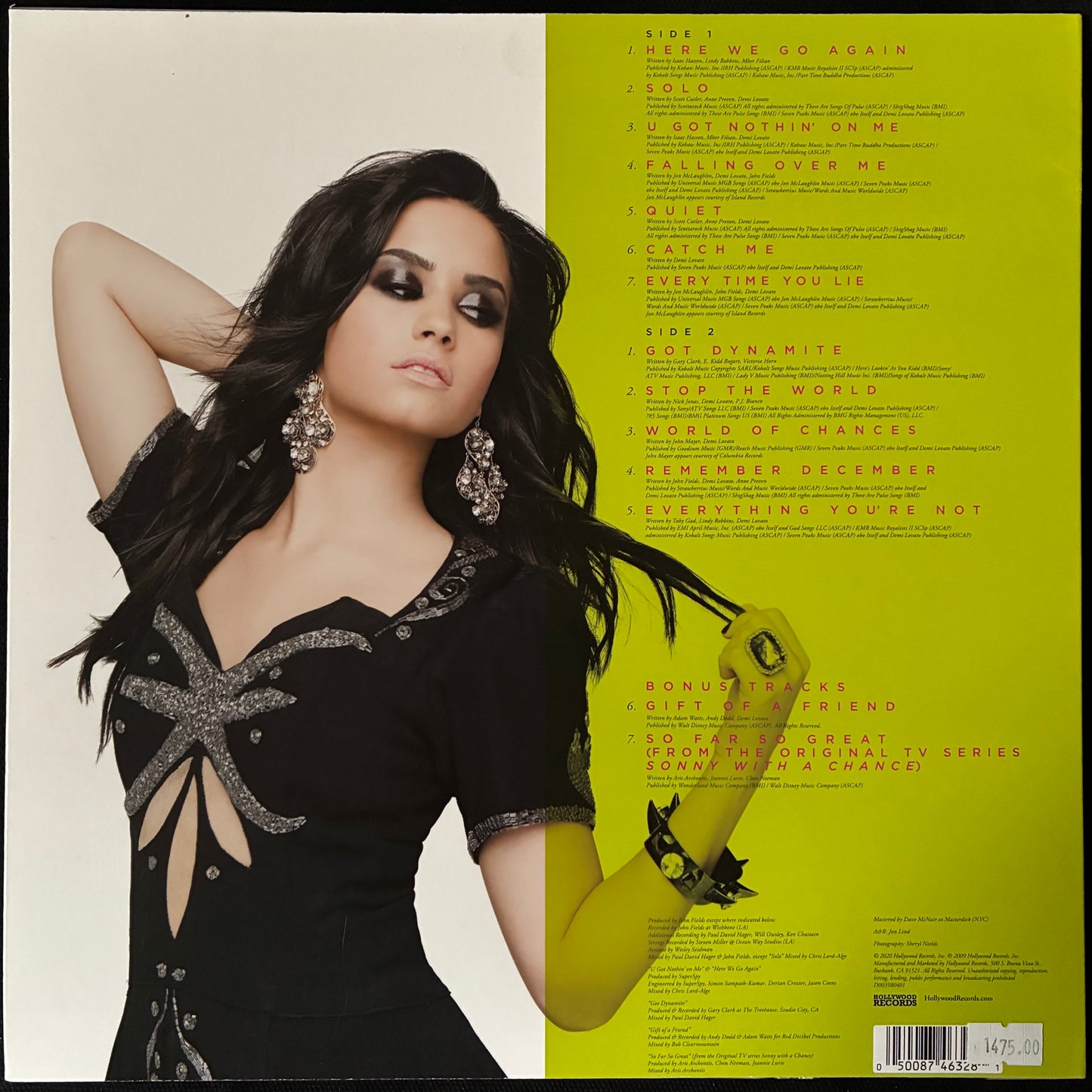 DEMI LOVATO - HERE WE GO AGAIN (PINK/BLACK COLOURED) (USED VINYL 2020 US M-/M-)