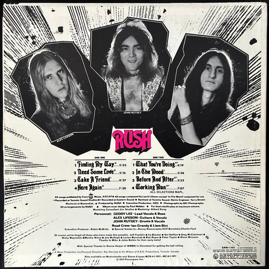 RUSH - RUSH (USED VINYL 1974 US EX+/EX+)