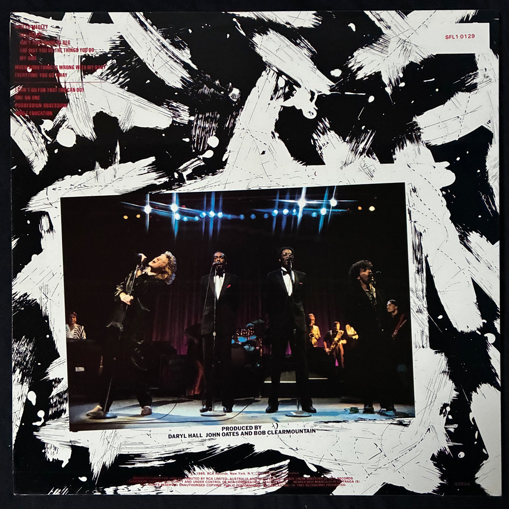 DARYL HALL & JOHN OATES - LIVE AT THE APOLLO (USED VINYL 1985 AUS M-/M-)