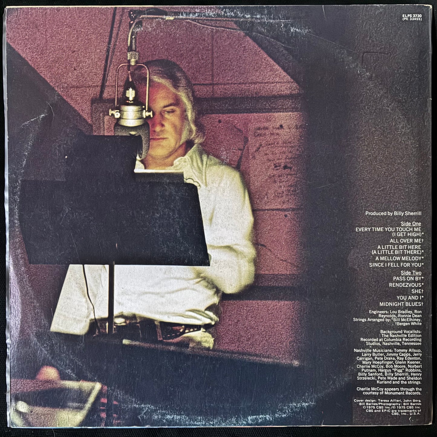 CHARLIE RICH - EVERY TIME YOU TOUCH ME (I GET HIGH) (USED VINYL 1975 AUS EX+/EX)