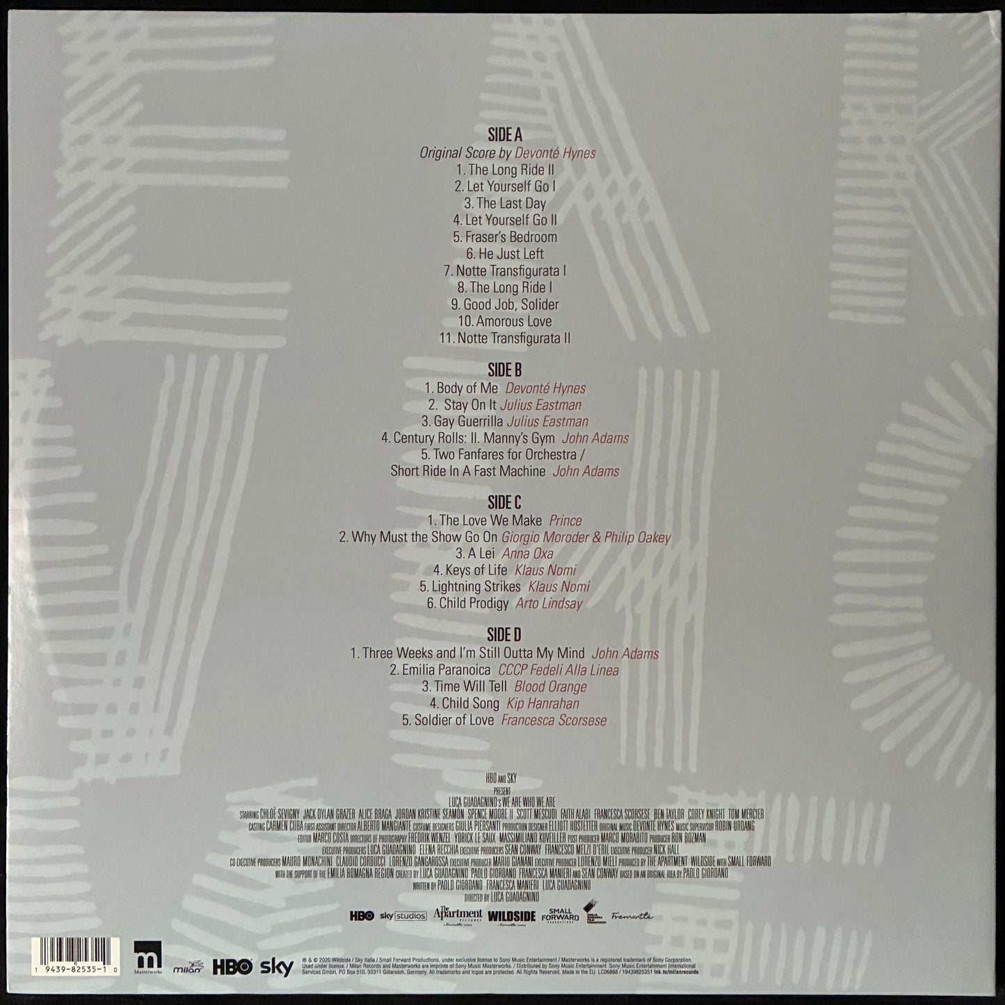 VARIOUS ARTISTS - WE ARE WHO WE ARE OST (2LP) (GREY/BLACK SPLATTER) (USED VINYL M-/M-)