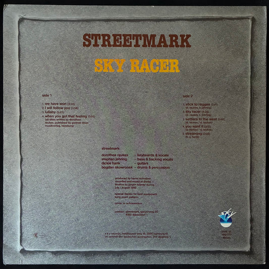 STREETMARK - SKY RACER (USED VINYL 1981 GERMANY M-/M-)