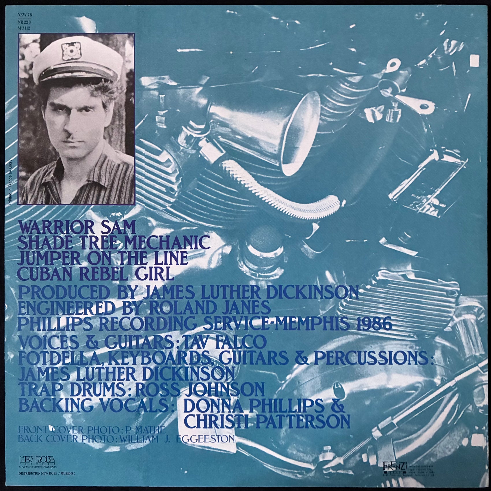 TAV FALCO & PANTHER BURNS - SHAKE RAG E.P. (12"+LP) (USED VINYL 1986 FRANCE M-/M-)
