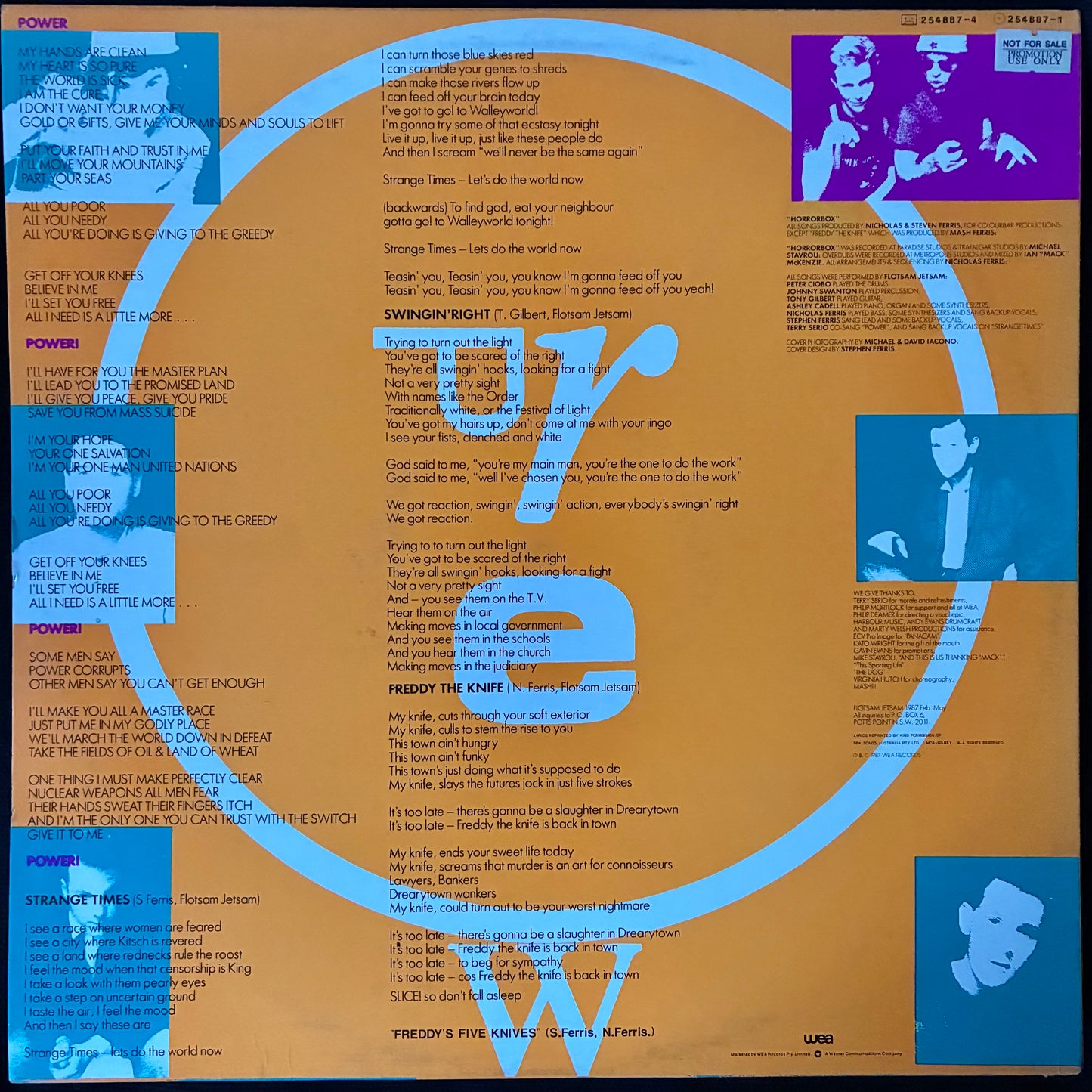FLOTSAM JETSAM - HORRORBOX (EP) (USED VINYL 1987 AUS M-/EX+)