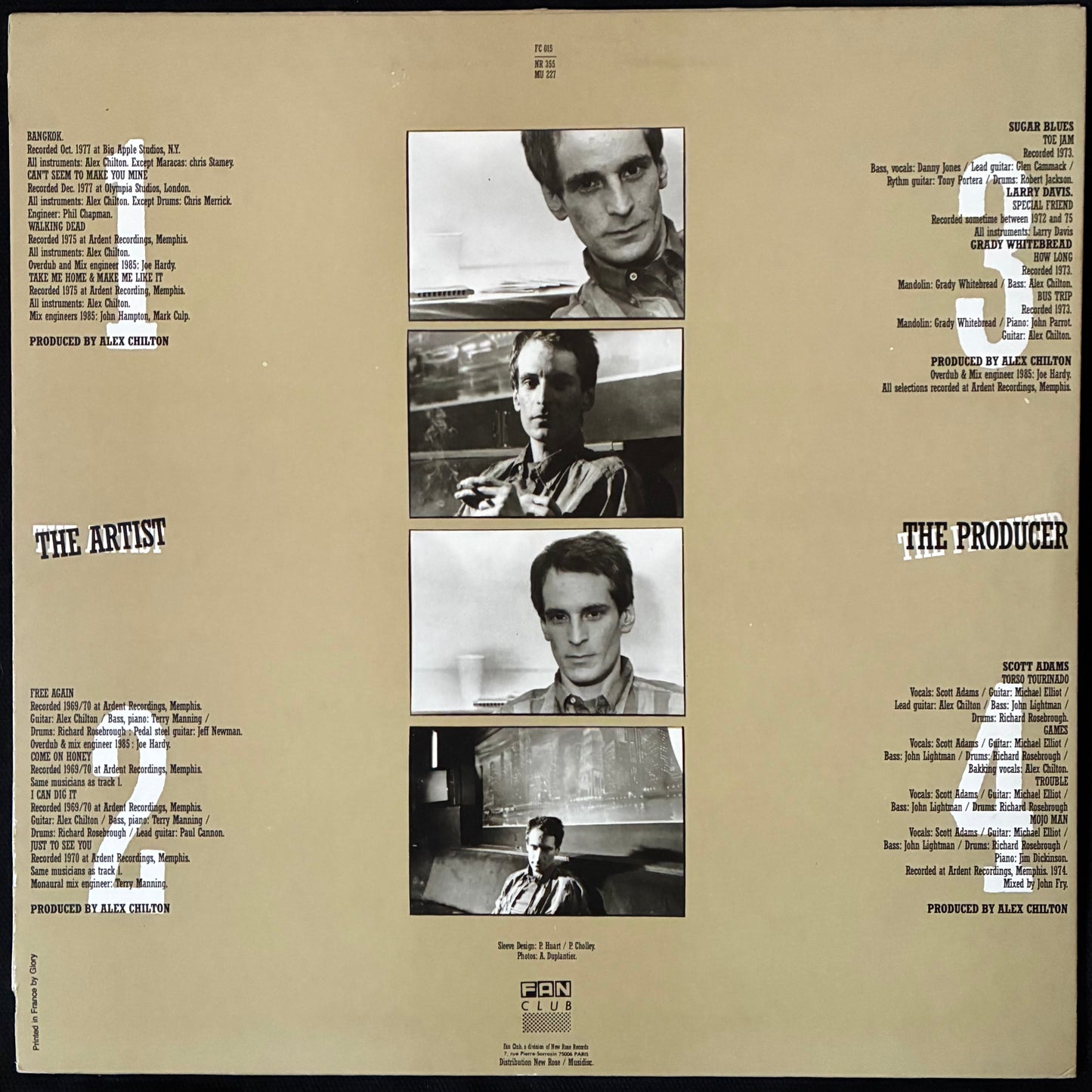 ALEX CHILTON - ALEX CHILTON'S LOST DECADE (2LP) (USED VINYL 1985 FRANCE M-/M-)