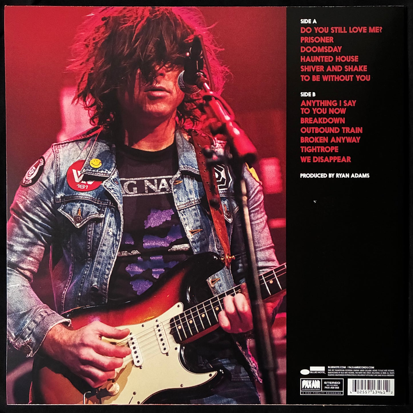 RYAN ADAMS - PRISONER (USED VINYL 2017 US M-/M-)