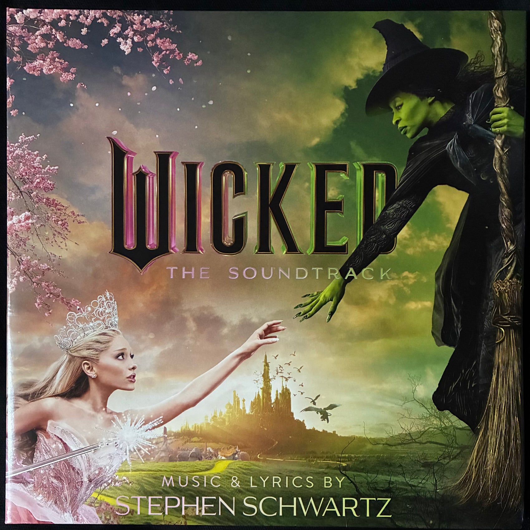VARIOUS ARTISTS - WICKED : THE SOUNDTRACK OST (2LP) (GREEN/PINK COLOURED) (USED VINYL 2024 UK M-/M-)