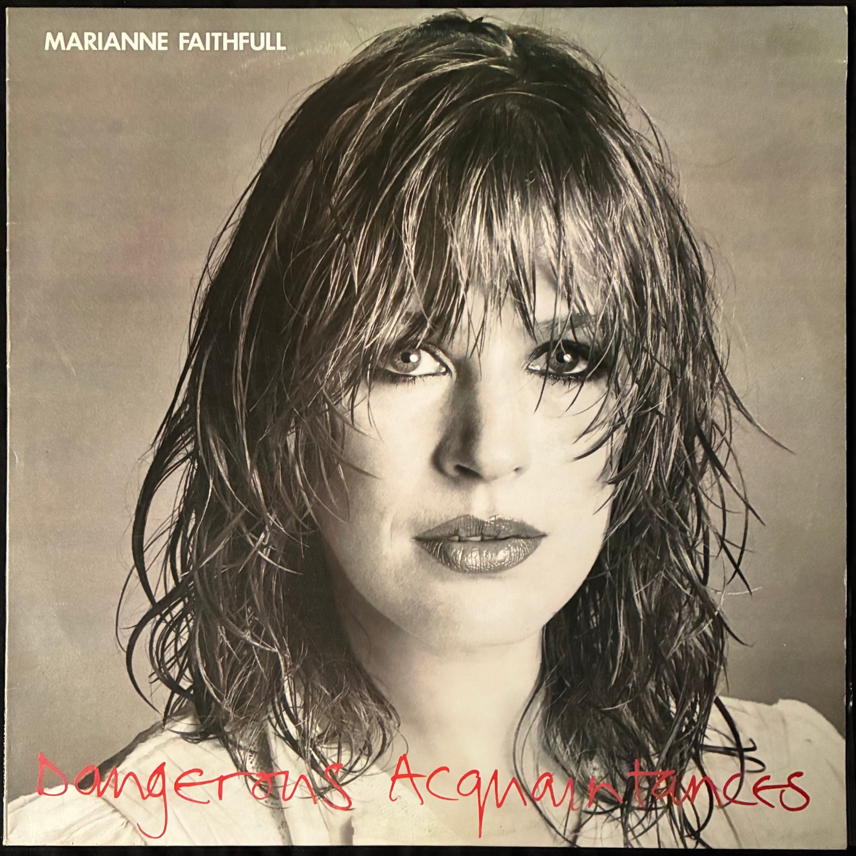 MARIANNE FAITHFULL - DANGEROUS ACQUAINTANCES (USED VINYL 1981 AUS M-/EX+)