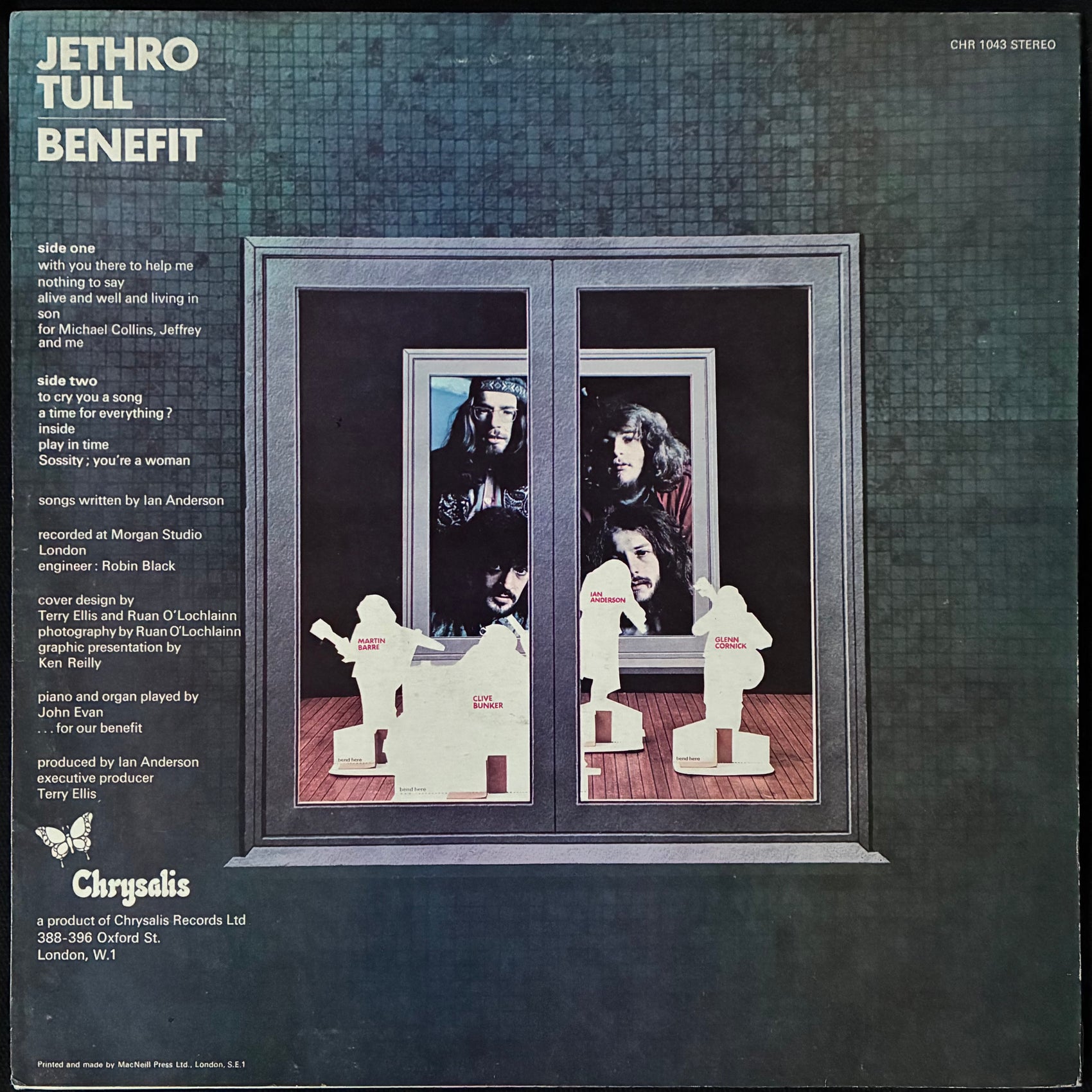 JETHRO TULL - BENEFIT (USED VINYL 1977 UK M-/M-)