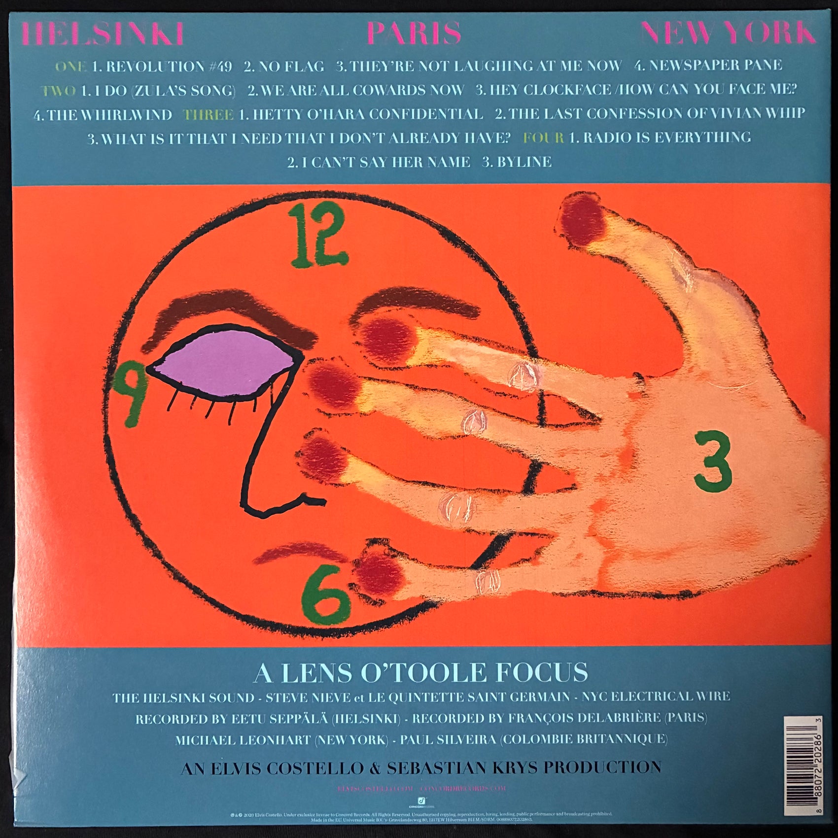 ELVIS COSTELLO - HEY CLOCKFACE (2LP) (USED VINYL 2020 M-/M-)