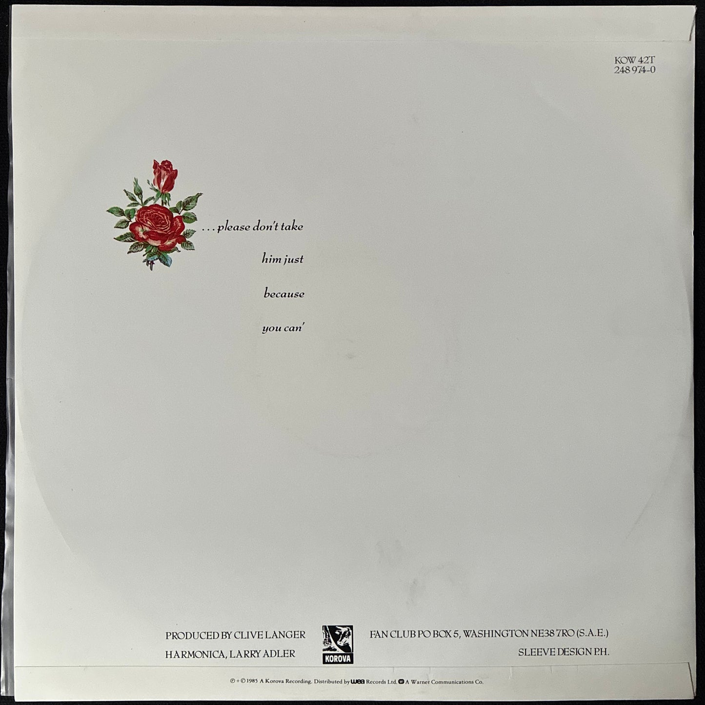 STRAWBERRY SWITCHBLADE - JOLENE (12") (USED VINYL 1985 UK M-/EX)