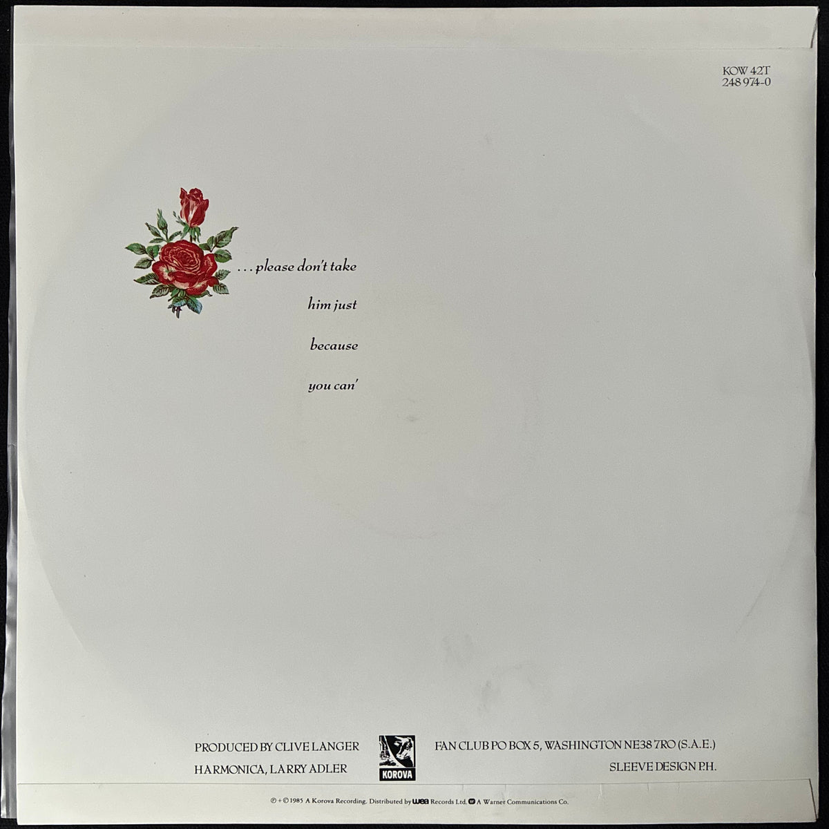 STRAWBERRY SWITCHBLADE - JOLENE (12") (USED VINYL 1985 UK M-/EX)