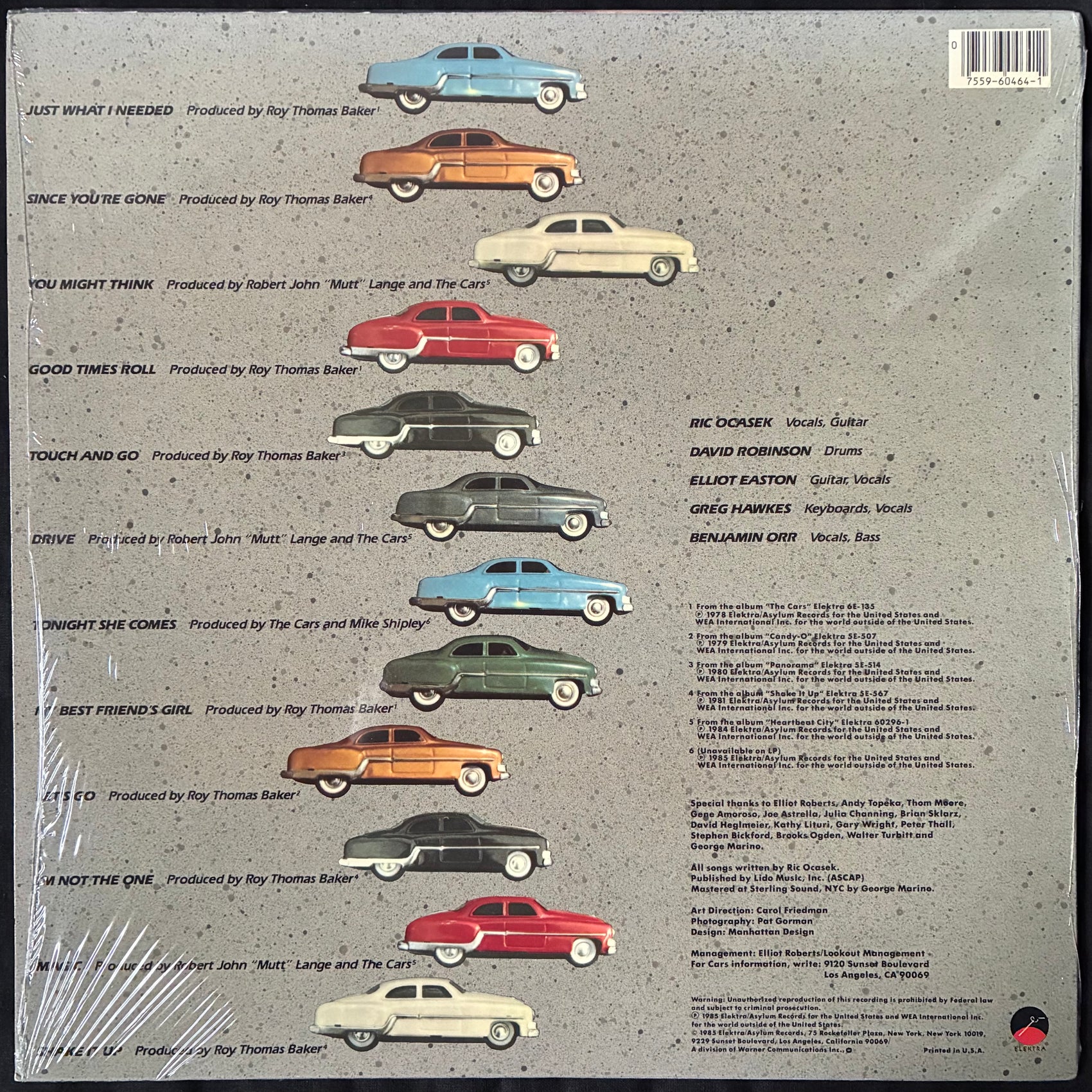CARS - THE CARS GREATEST HITS (USED VINYL 1985 US M-/EX+)