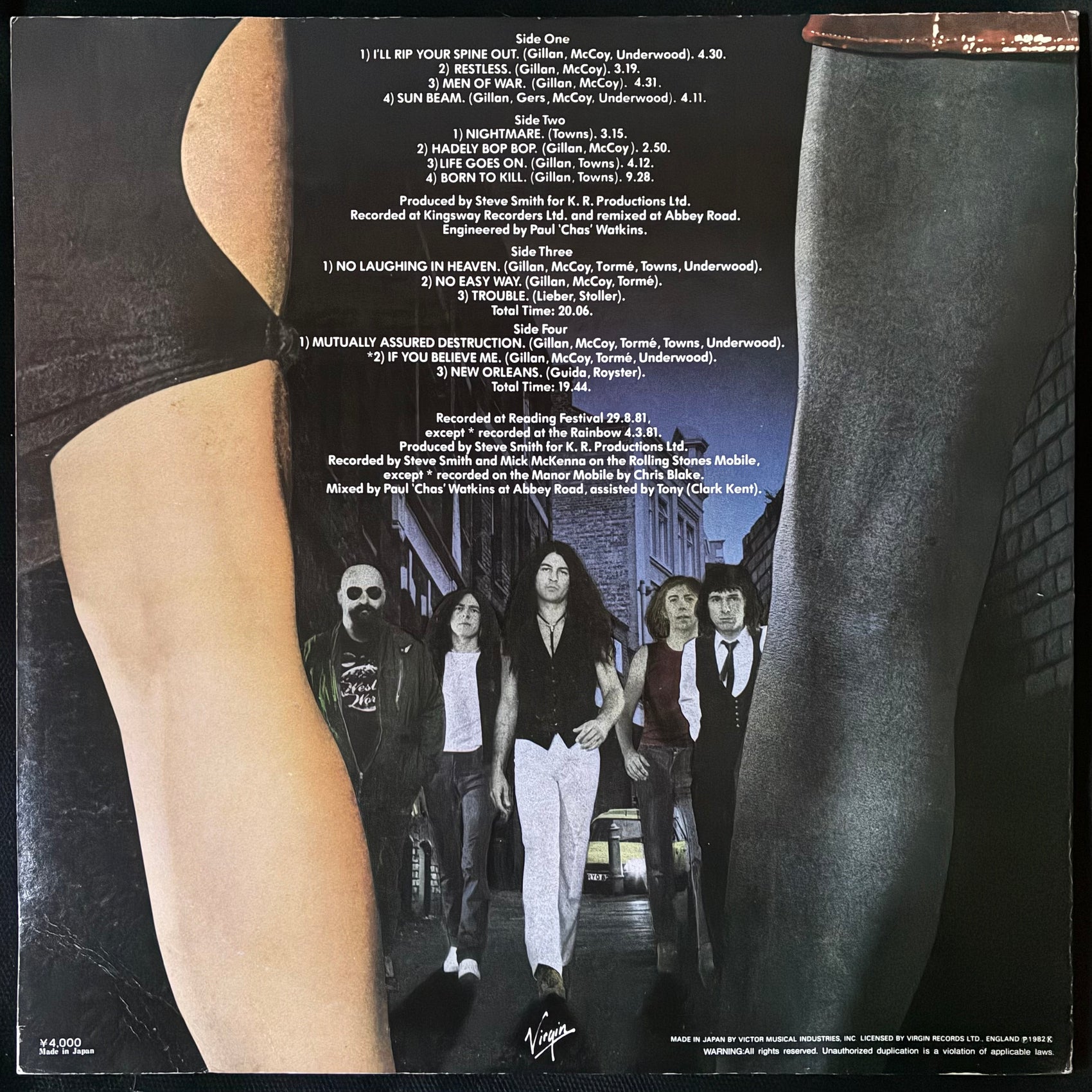 GILLAN - DOUBLE TROUBLE (2LP) (USED VINYL 1981 JAPAN M-/EX+)
