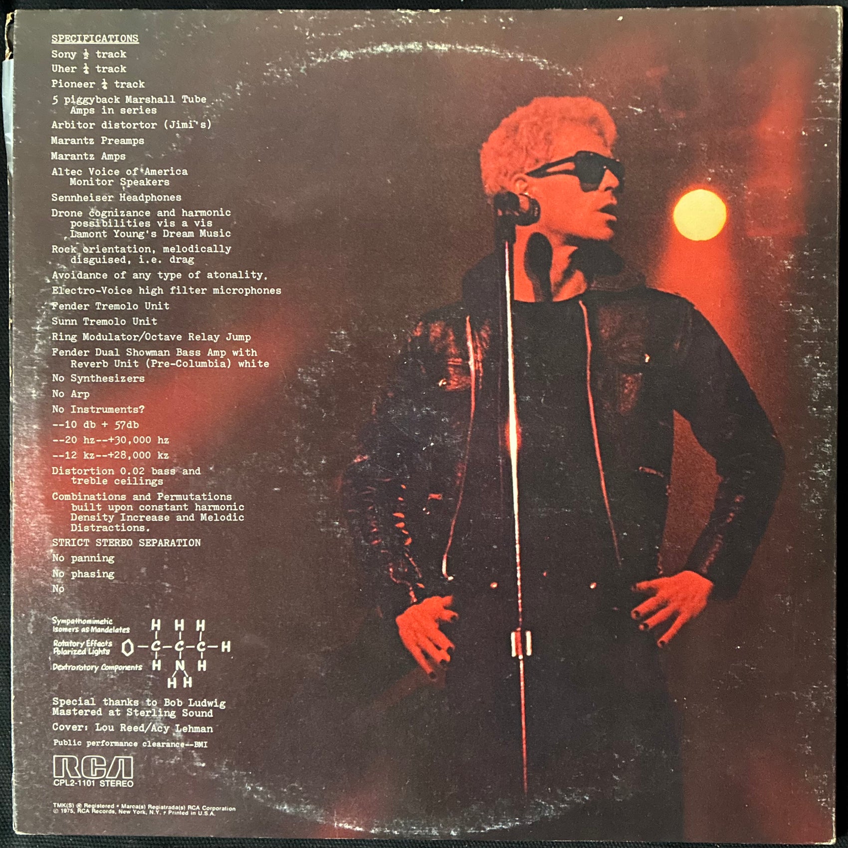 LOU REED - METAL MACHINE MUSIC (2LP) (FIRST PRESSING) (USED VINYL 1975 US M-/EX-)