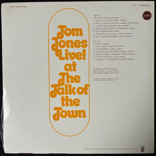 Load image into Gallery viewer, TOM JONES - LIVE! AT THE TALK OF THE TOWN (USED VINYL 1973 AUS M-/EX)

