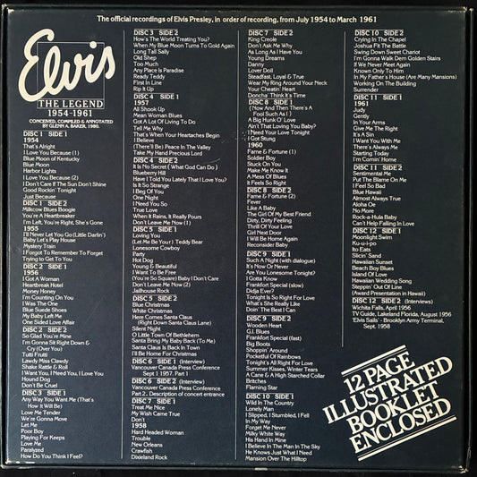 ELVIS PRESLEY - ELVIS : THE LEGEND 1954-1961 (12LP BOX SET) (USED VINYL 1980 AUS M-/EX-)