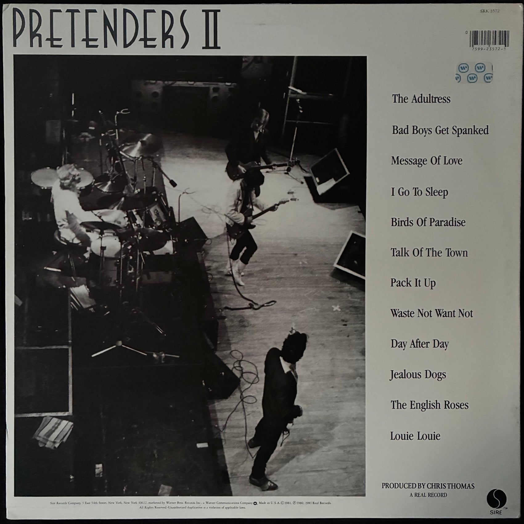PRETENDERS - PRETENDERS II (USED VINYL 1981 US M-/M-)