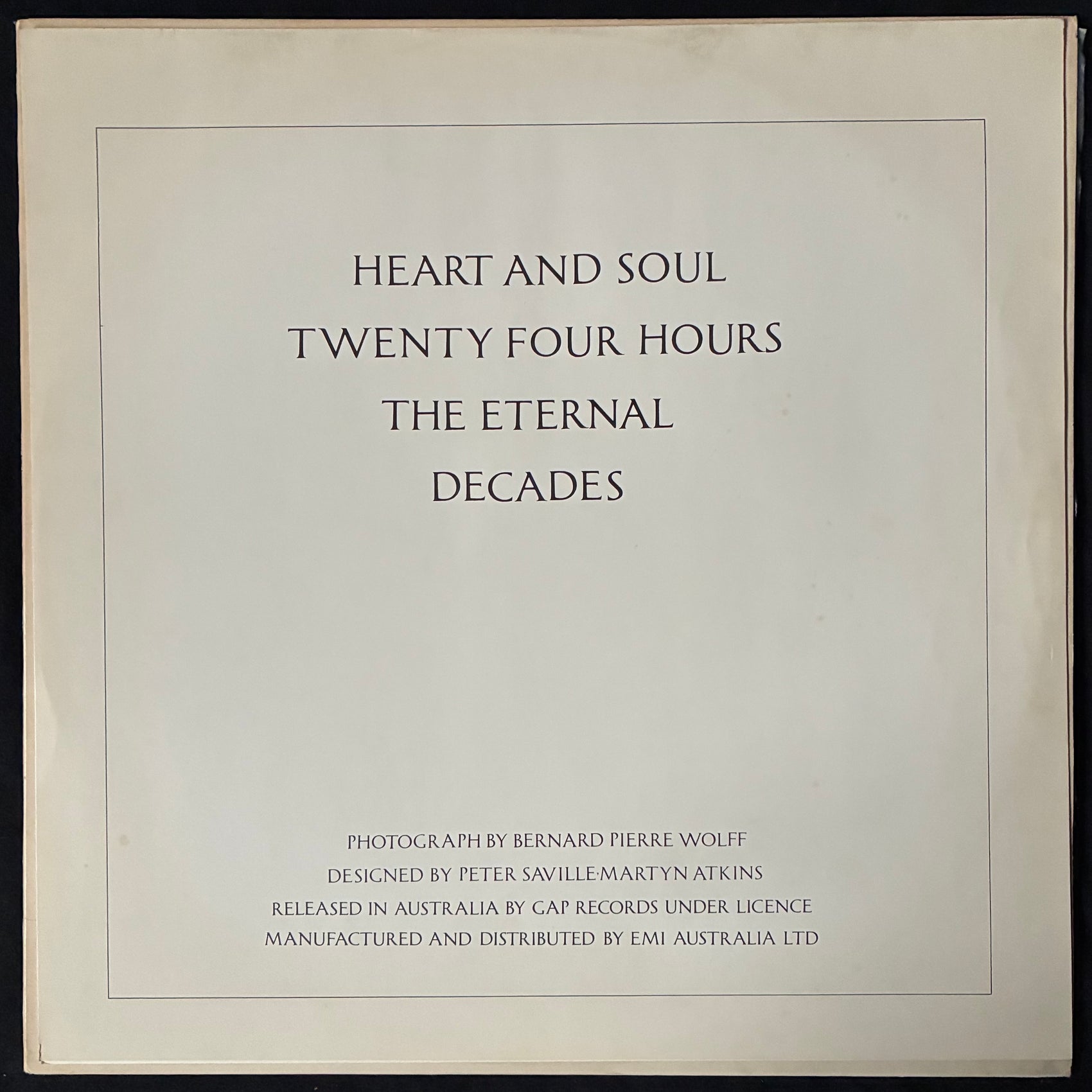 JOY DIVISION - CLOSER (USED VINYL 1981 AUS M-/EX-)
