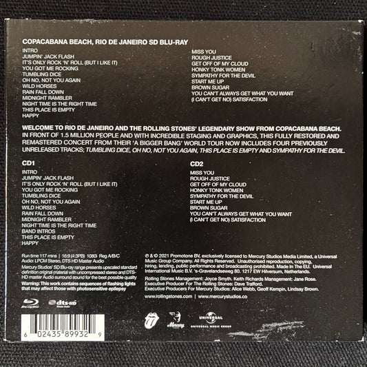 ROLLING STONES - A BIGGER BANG : LIVE ON COPACABANA BEACH (2CD+BLU RAY) (USED CD 2021 M-/M-)