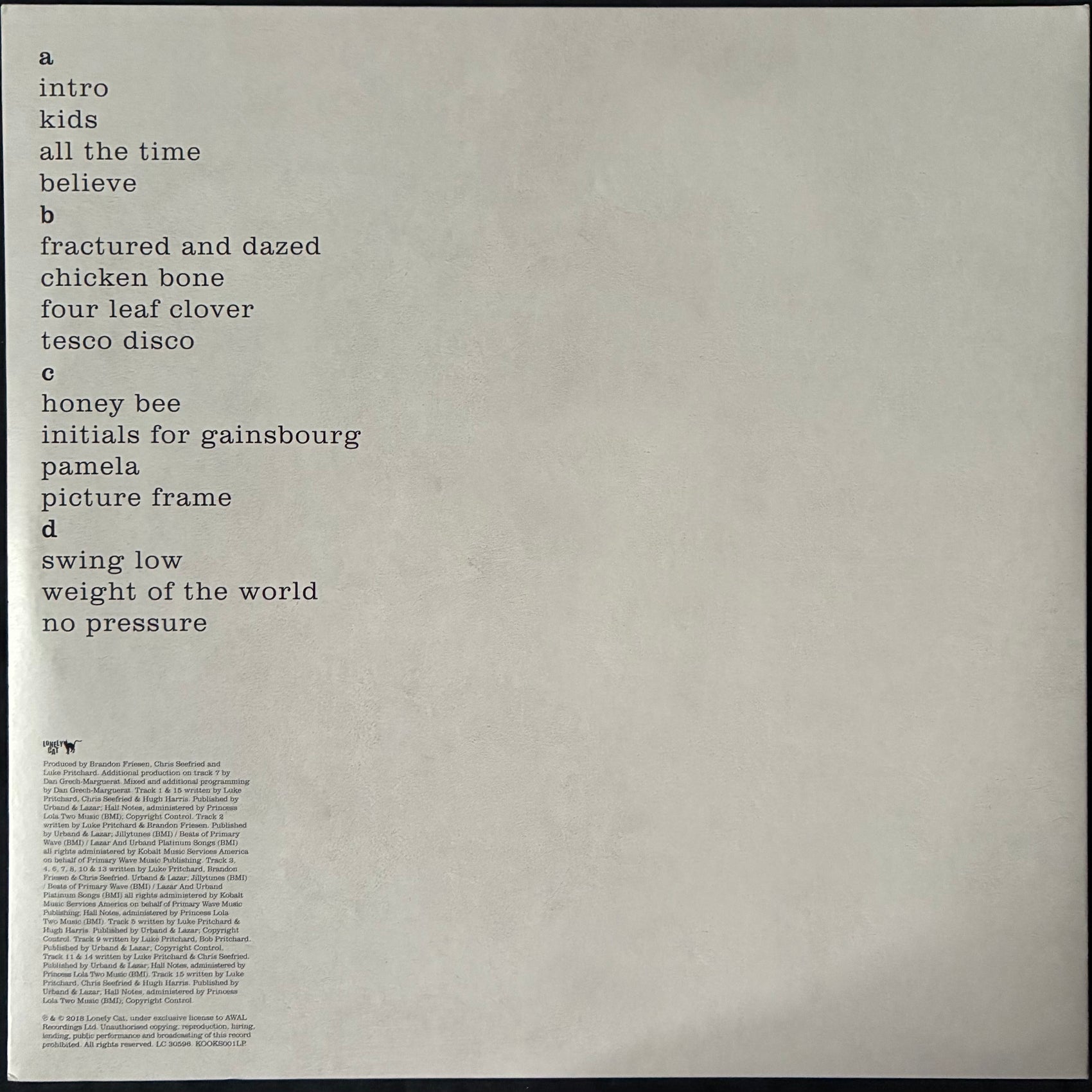 KOOKS - LET'S GO SUNSHINE (2LP) (USED VINYL 2018 EURO M-/M-)