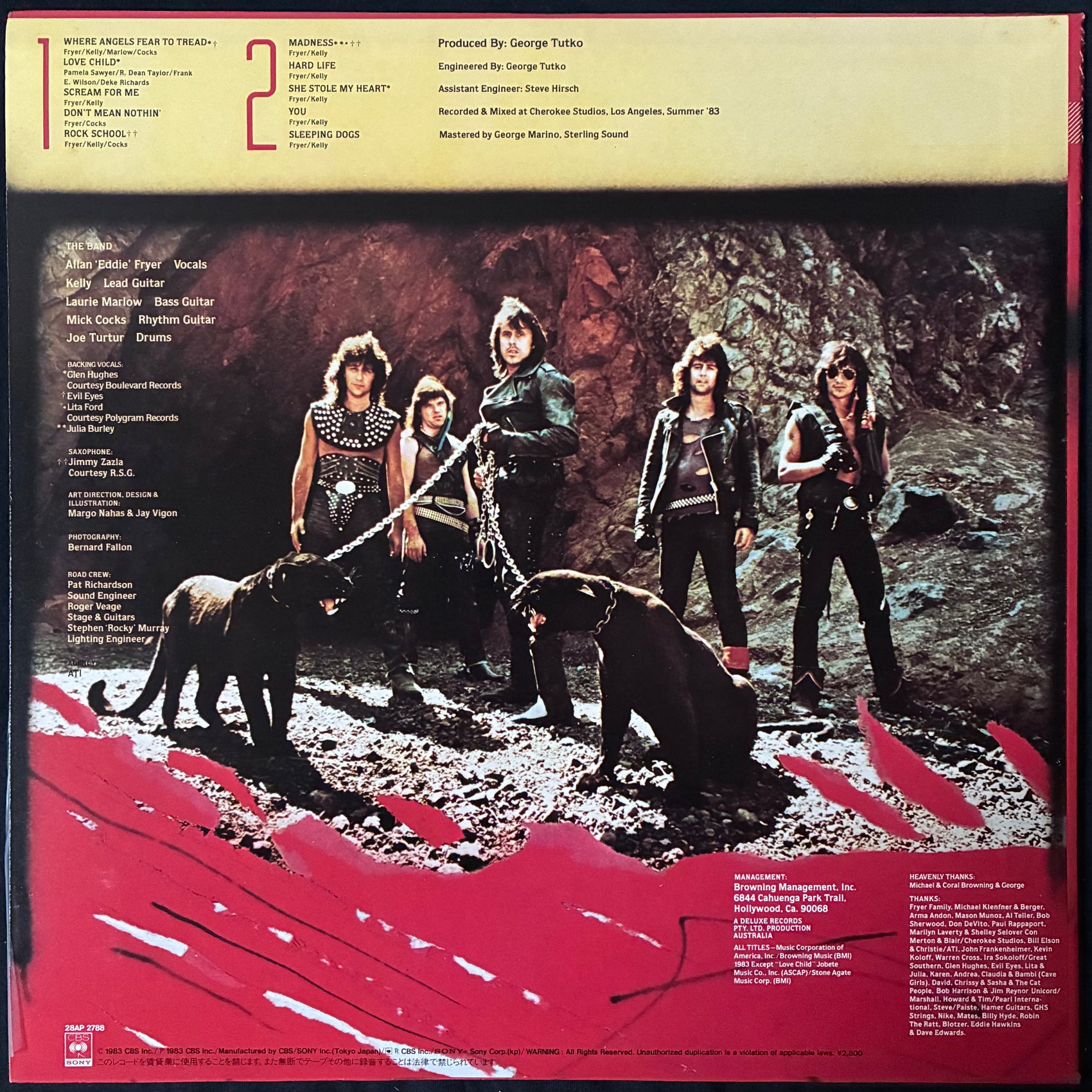 HEAVEN - WHERE ANGELS FEAR TO TREAD (USED VINYL 1983 JAPAN M-/M-)