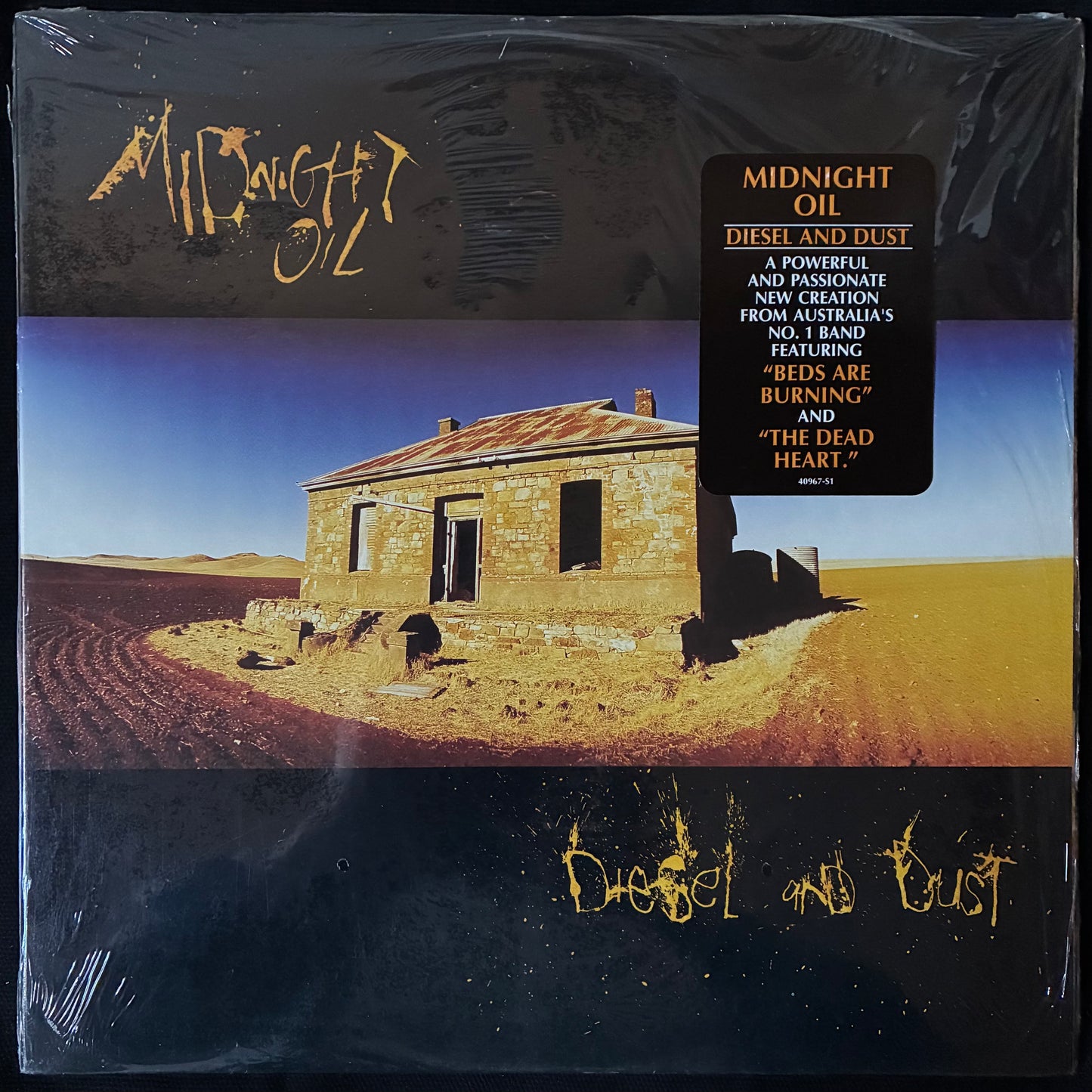 MIDNIGHT OIL - DIESEL AND DUST (FIRST PRESSING) (USED VINYL 1986 CANADA M-/M-)